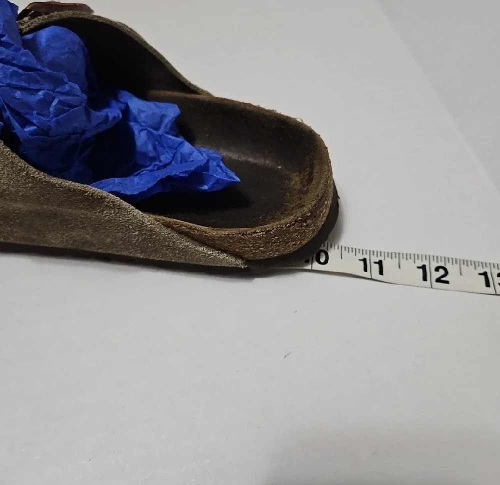 Birkenstock Unisex  ArizonaDouble Strap Buckle Sandals in Olive Gray Size 40(9)